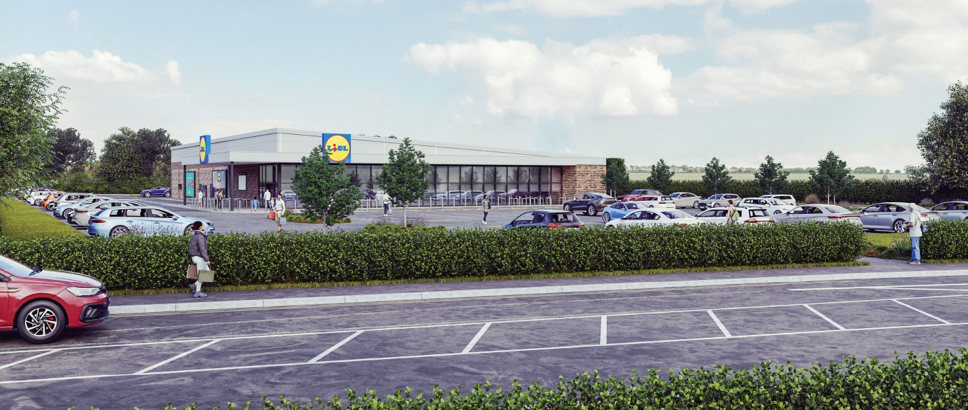 3D visual of the proposed store