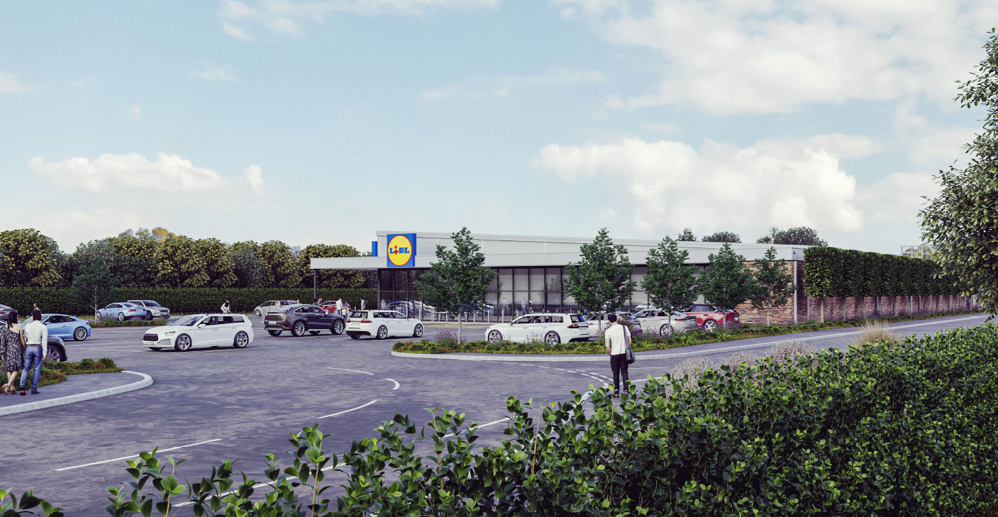 3D visual of the proposed store